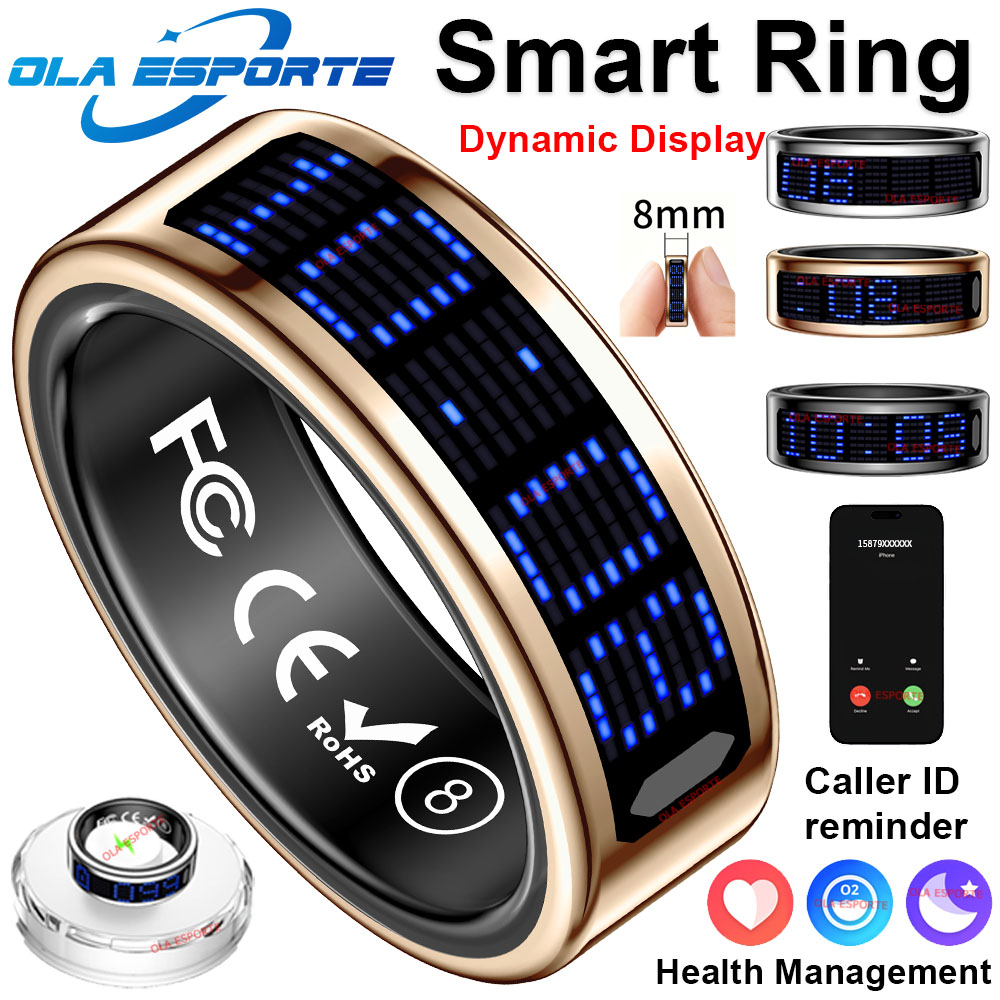 Health Monitors - Neuer ultradünner, leichter Smart-Ring, multifunktionales Display,