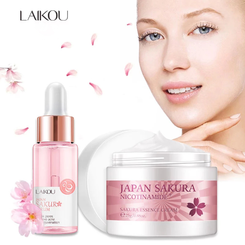Niacinamide Pore Shrinking Essence - Laikou Sakura Serum und Kollagen Gesichts