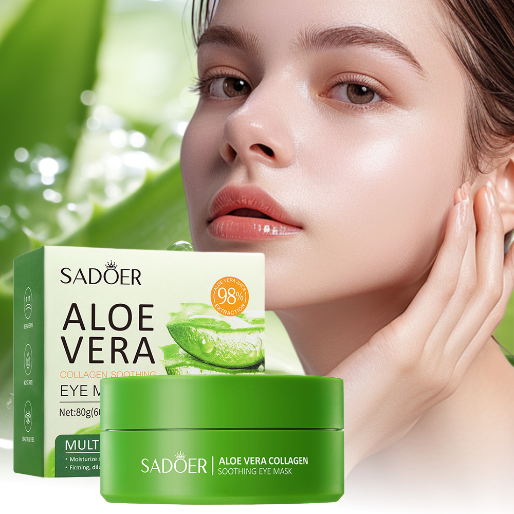 Collagen Under Eye Patches - SADOER Aloe Vera Kollagen Beruhigende Augenmaske