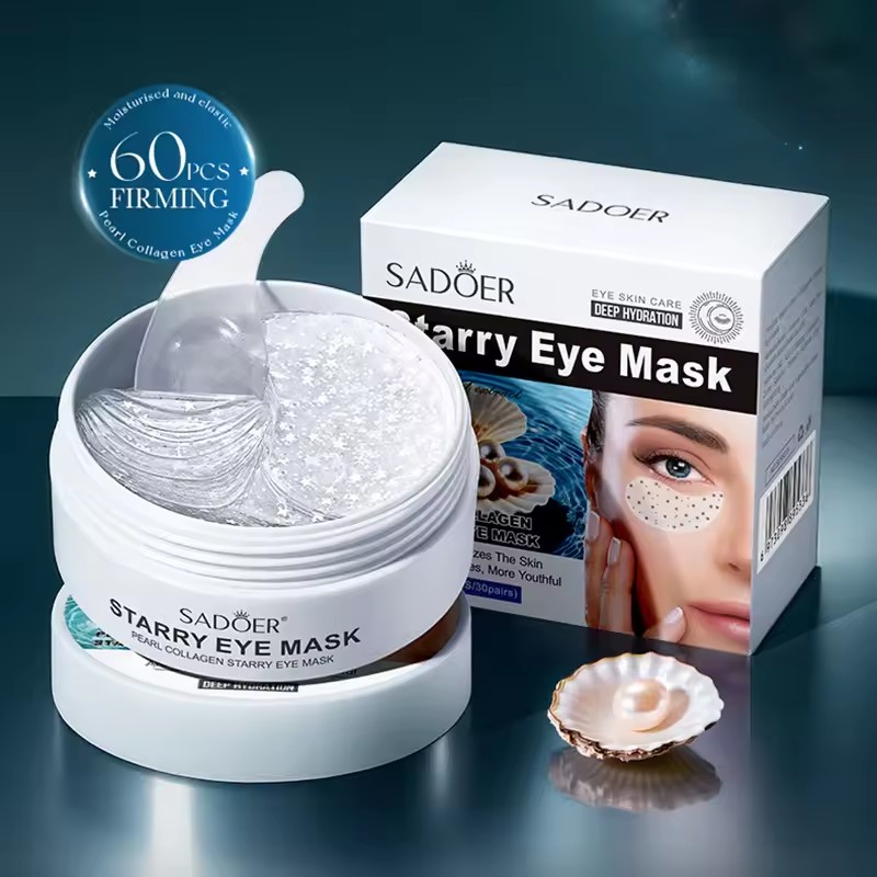 Collagen Under Eye Patches - 60 Stück SADOER Pearl Crystal Collagen
