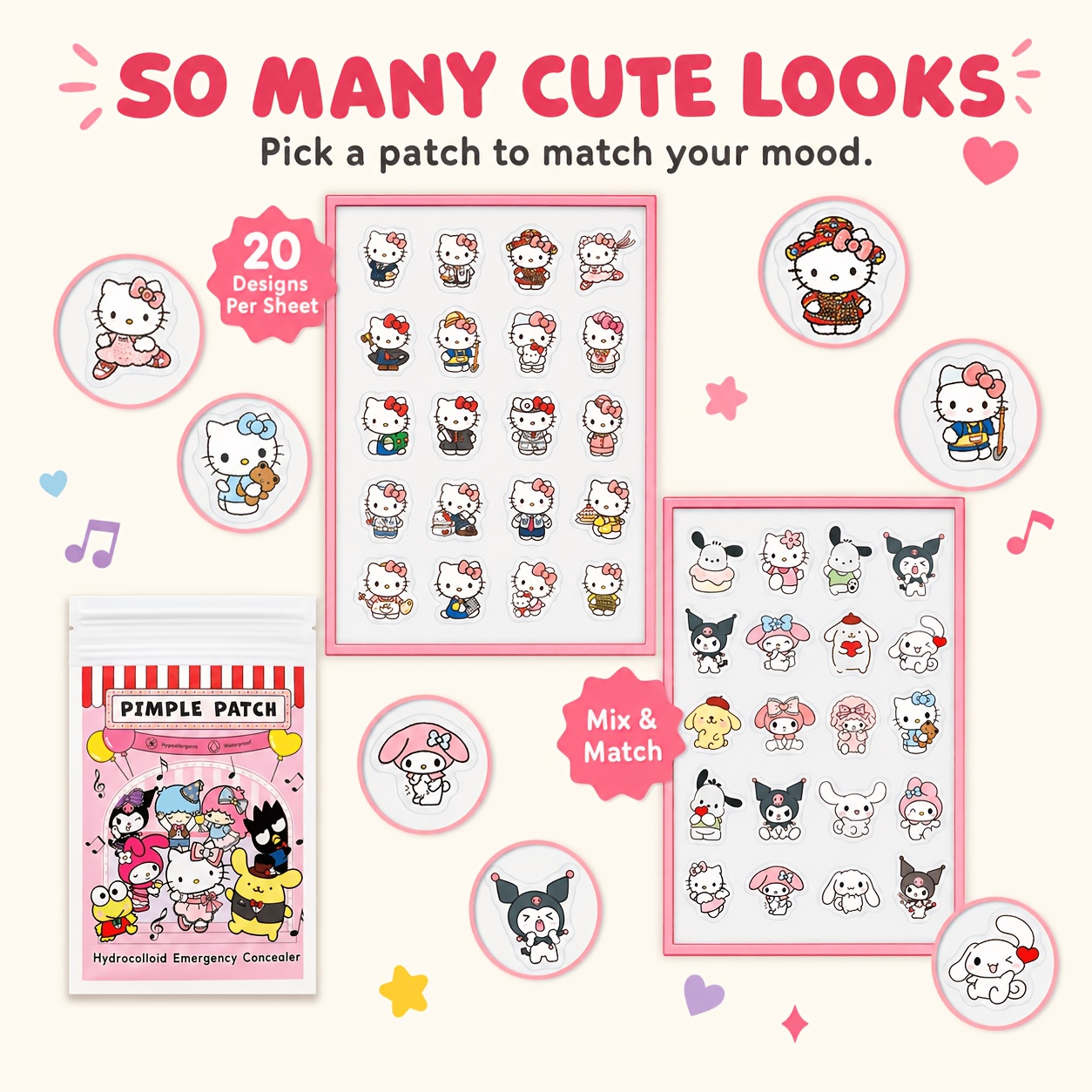 40/120 Stück Hello Kitty Akne- – Skincare Bewertung und Preis