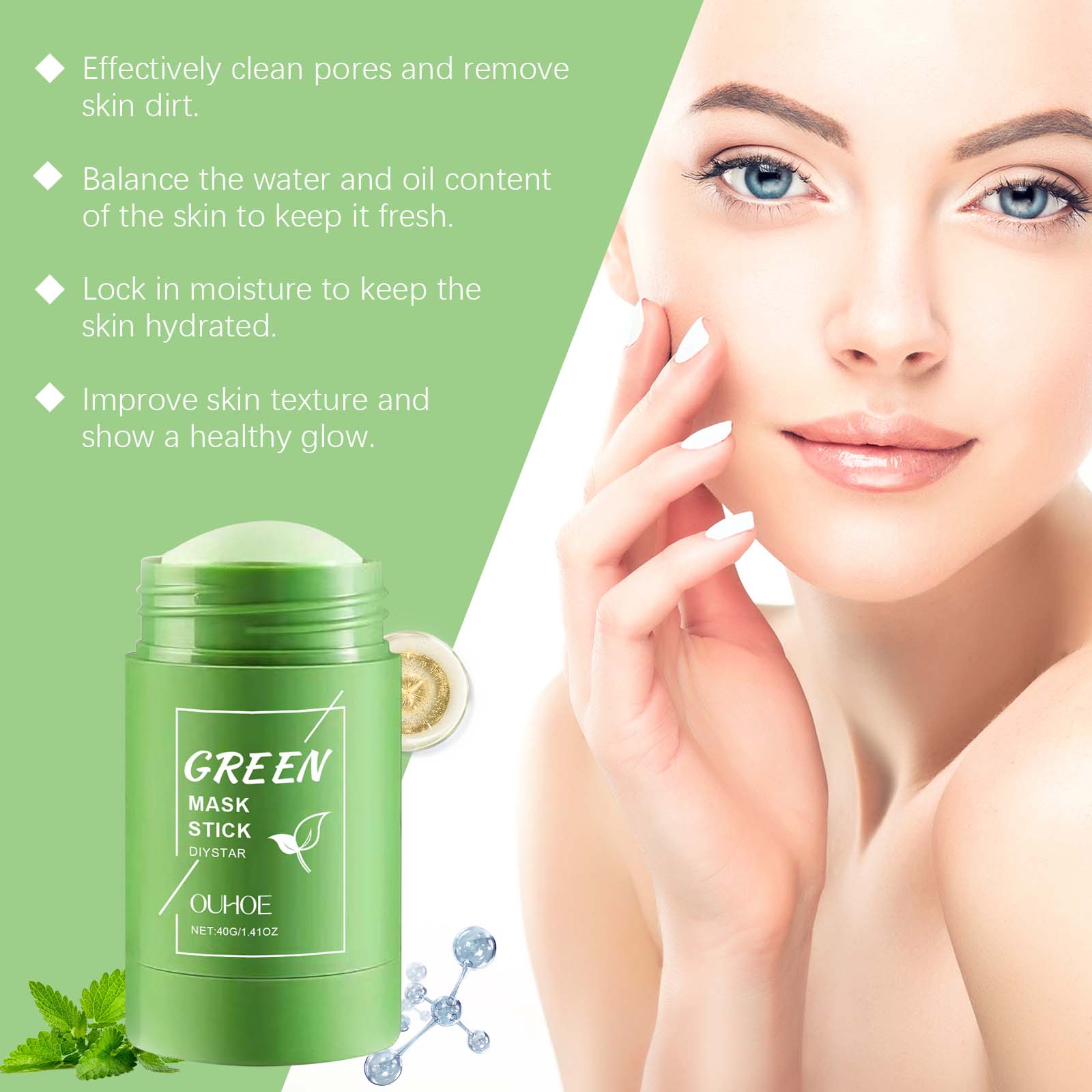 Grüntee-Maskenstick für das Ge – Green Tea Cleansing Clay Mask Bewertung und Preis