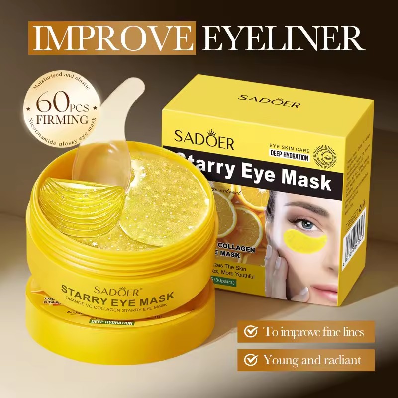 60 Stück SADOER Vitamin C Kris – Collagen Under Eye Patches Bewertung und Preis