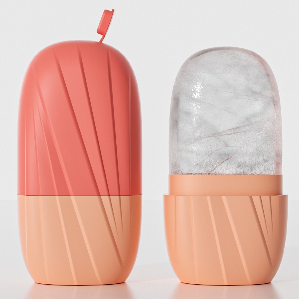 Ästhetische gestreifte Gesicht – Face Ice Roller Puffiness Bewertung und Preis