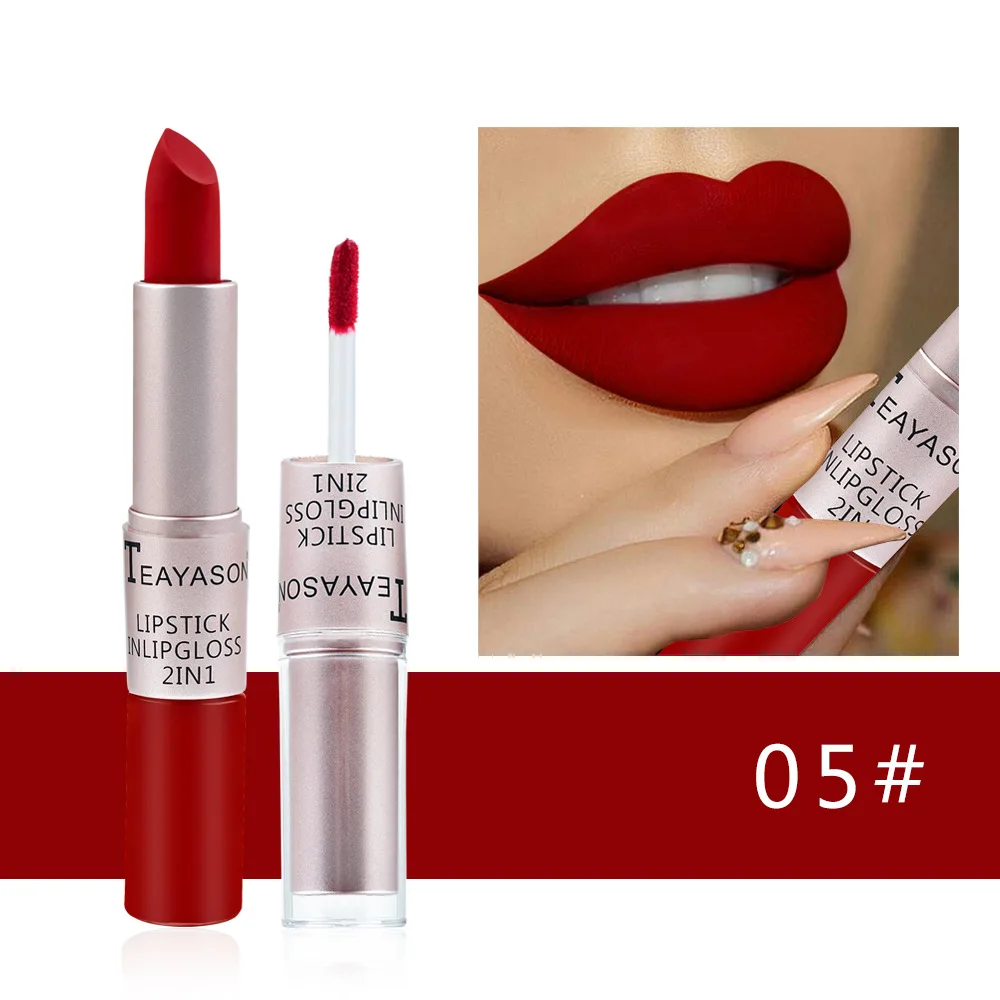 1 STÜCK Rosa Lippenstift Sexy  – Matte Velvet Lip Tint Long Lasting Bewertung und Preis