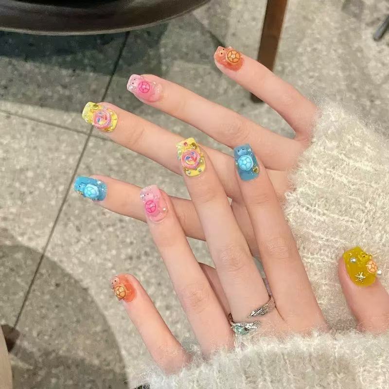 100 Mini bunte Schildkröten-Ha – Nail Art Bewertung und Preis