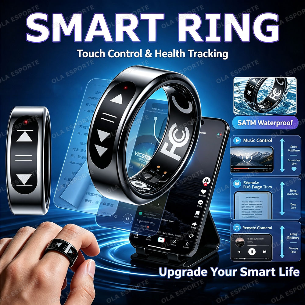 Neuer Touch-Control Smart Ring – Health Monitors Bewertung und Preis