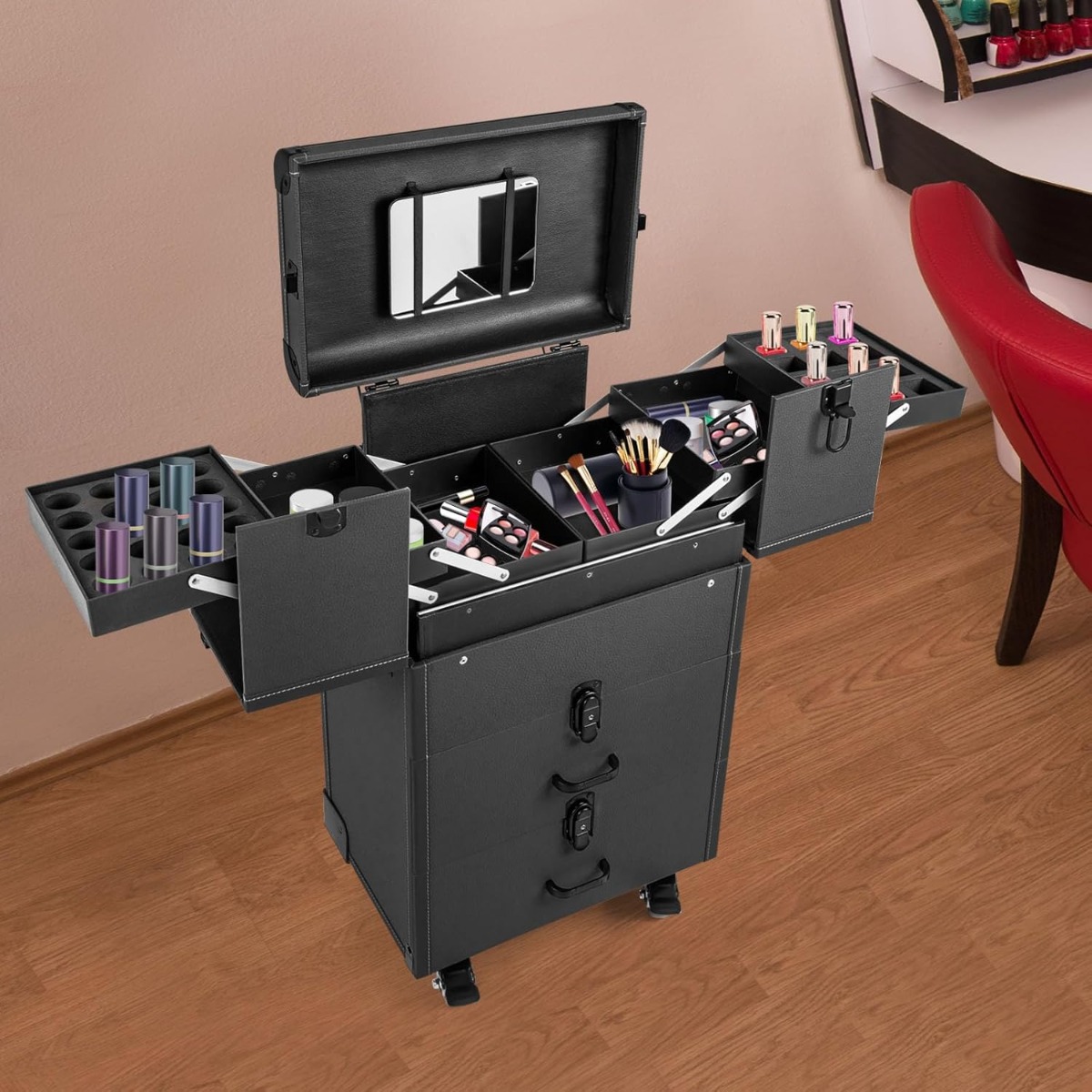 Professioneller Rollkoffer für – Makeup Bewertung und Preis