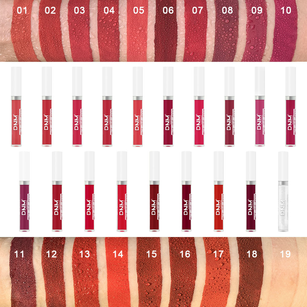 DNM 18 Farben Matte Velvet Lip – Matte Velvet Lip Tint Long Lasting Bewertung und Preis