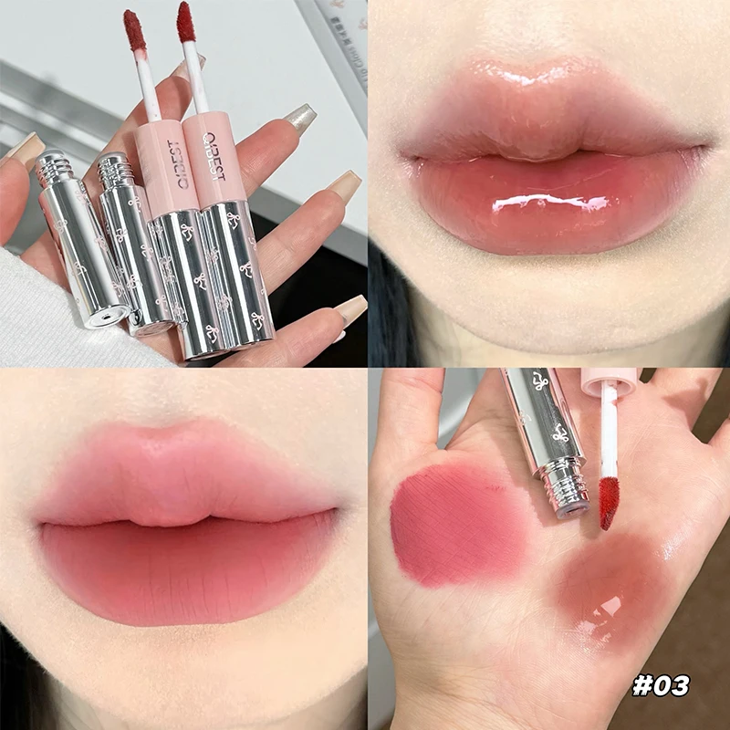 QIBEST Doppelkopf-Matt-Samt-Fl – Matte Velvet Lip Tint Long Lasting Bewertung und Preis