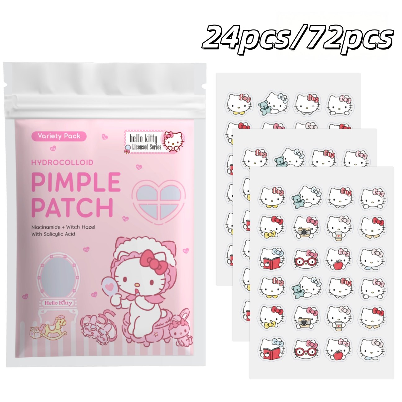 24/72 Stück Hello Kitty Hydrok – Hydrocolloid Pimple Patch Bewertung und Preis