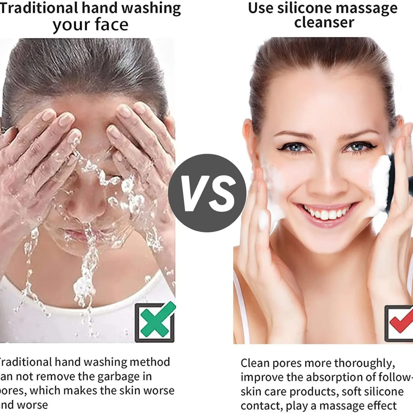 Silikon-Gesichtswäscher für Mä – Silicone Face Scrubber Electric Bewertung und Preis