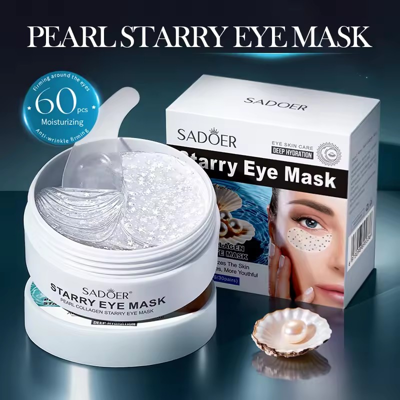 60 Stück SADOER Pearl Crystal  – Collagen Under Eye Patches Bewertung und Preis
